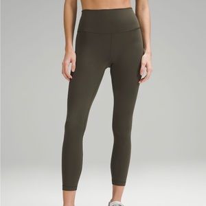 Lululemon Wunder Under Leggings Dark Olive Size 4